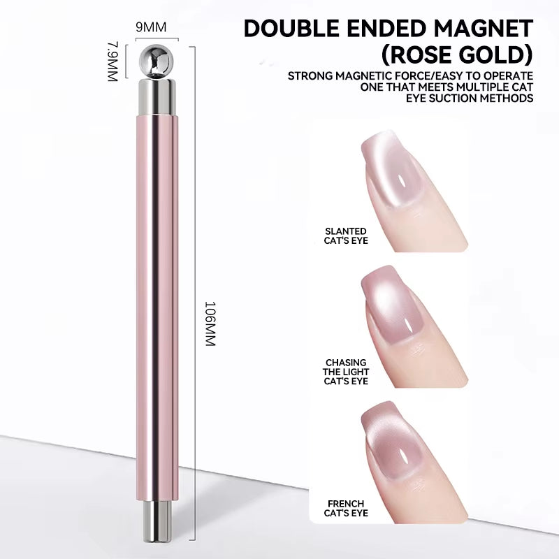 2-In-1 Magnetic Cat Eye Nail Art Tool for Stunning Magnet Gel Designs! š
āØ