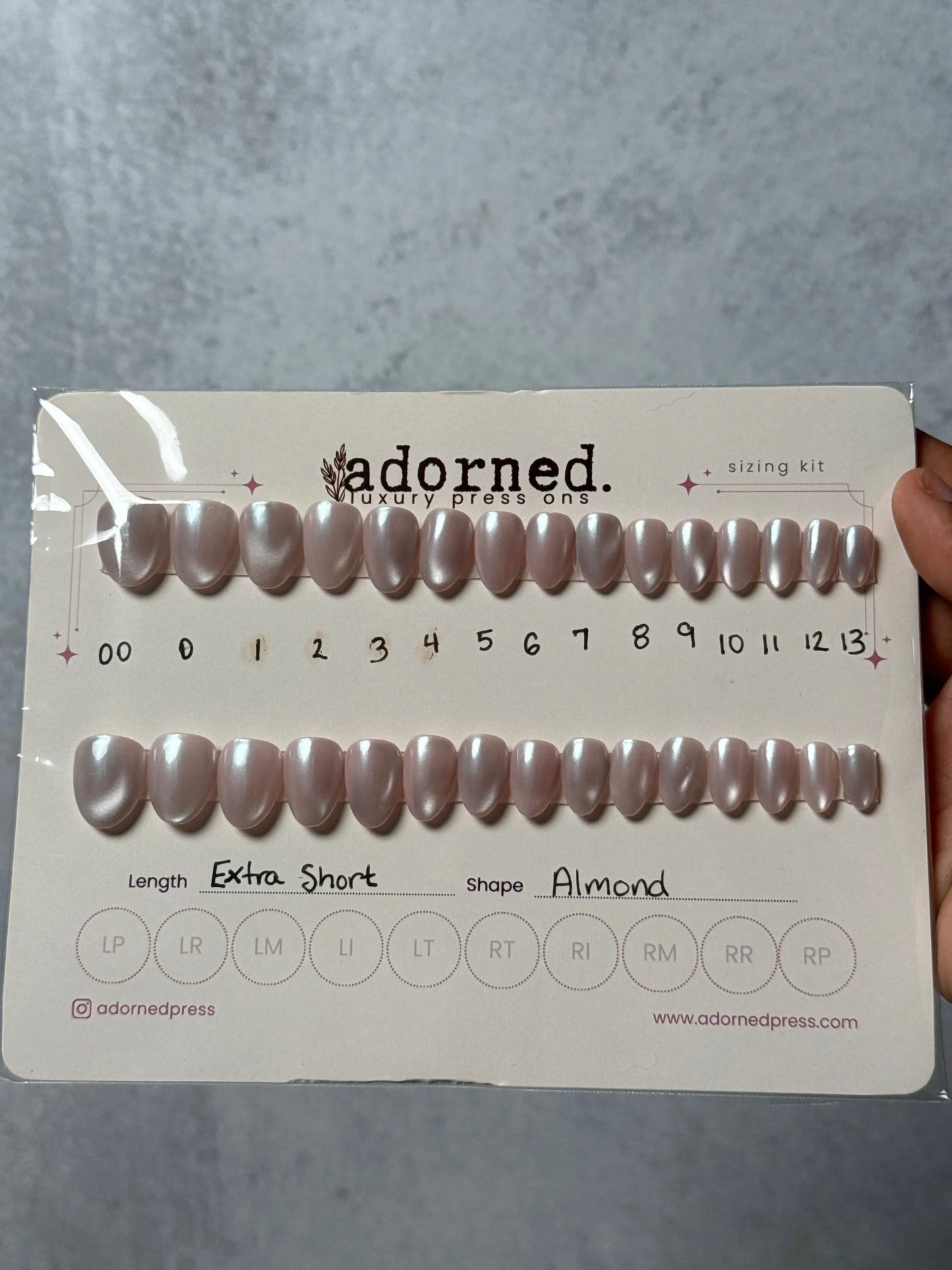 Pink Veil - Wearable Sizing Kit