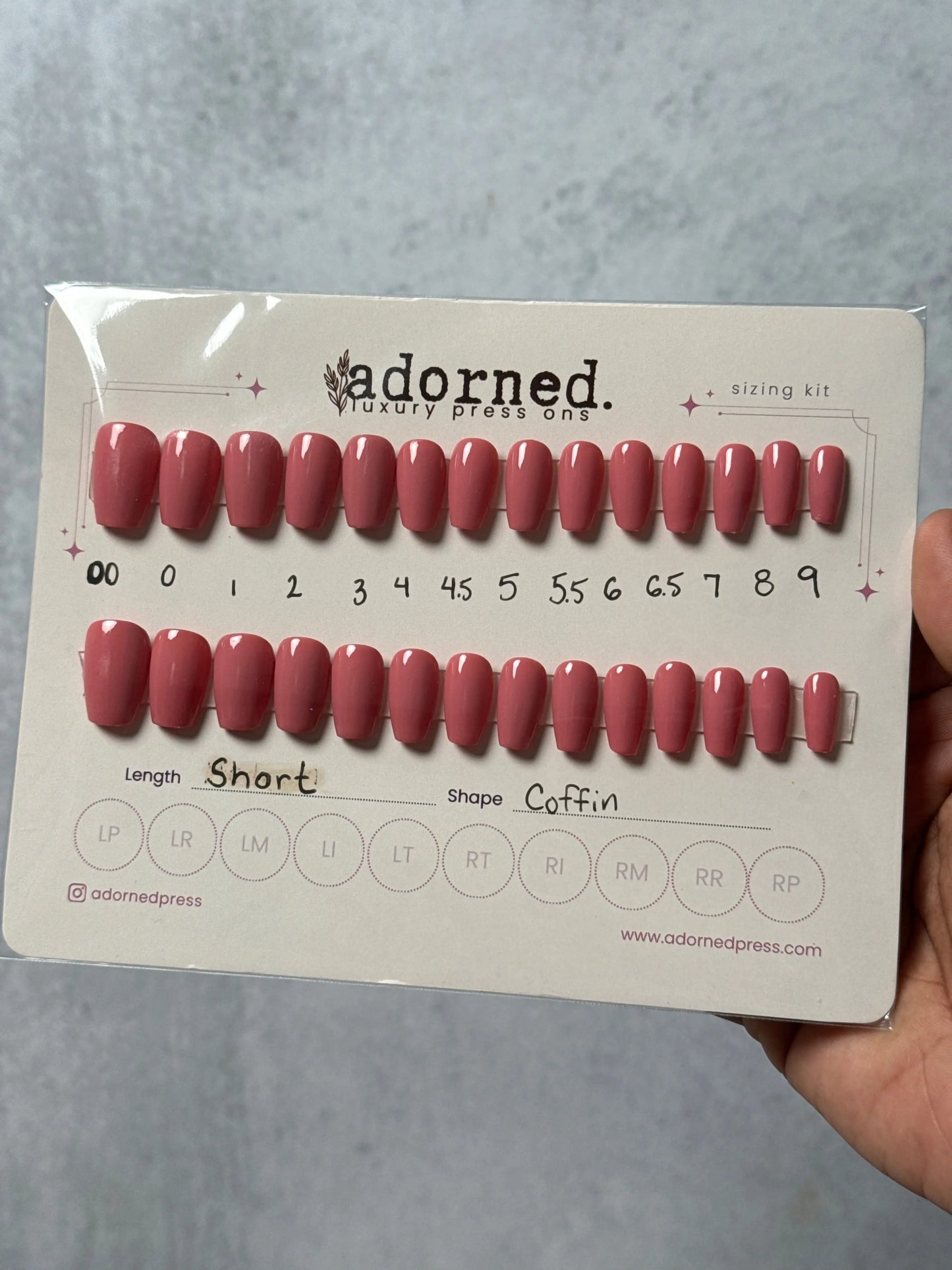 Sun-Kissed Coral - Wearable Sizing Kit