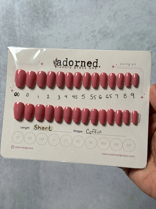 Sun-Kissed Coral - Wearable Sizing Kit