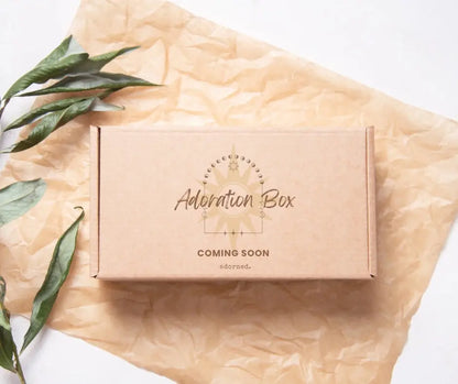 Adoration Box adorned. Press