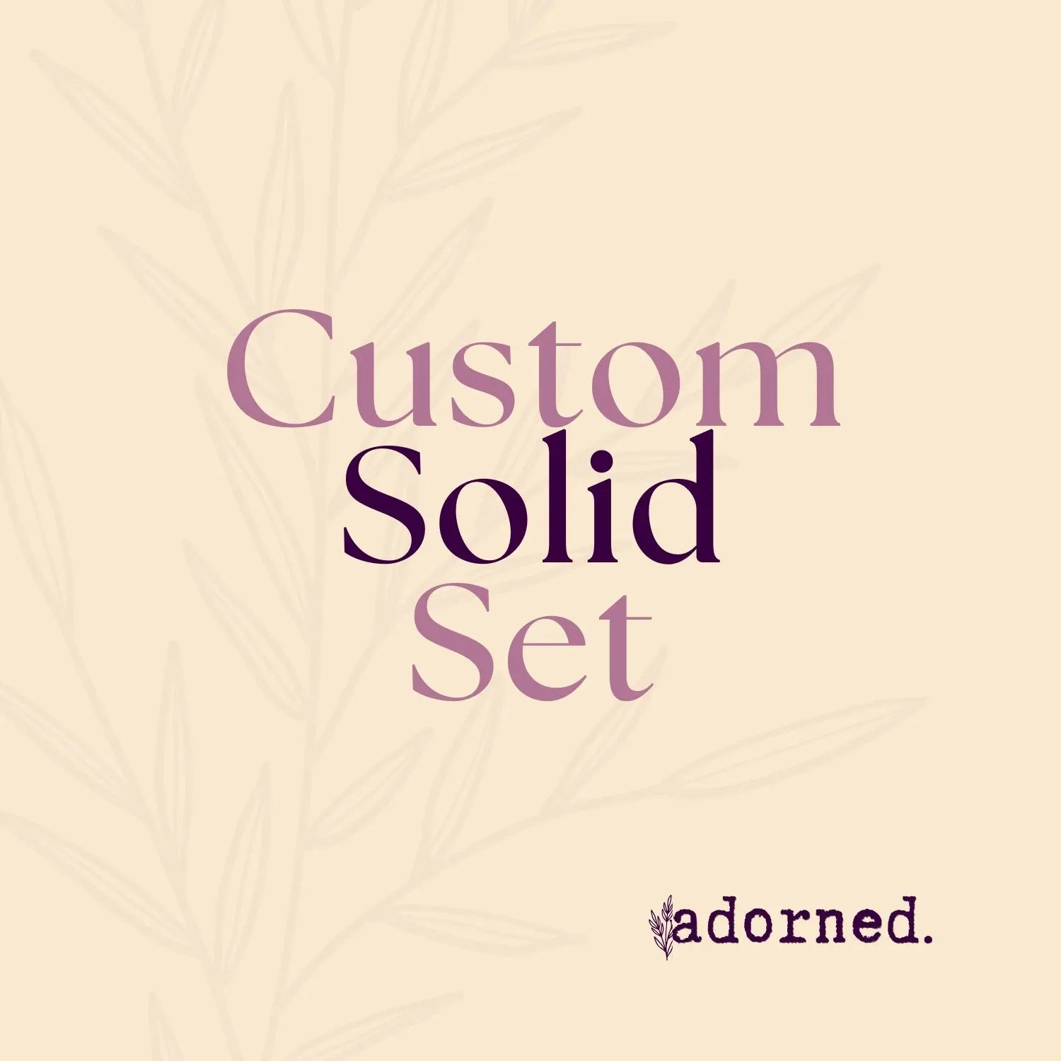 Solid Press Ons - Adorned Press
